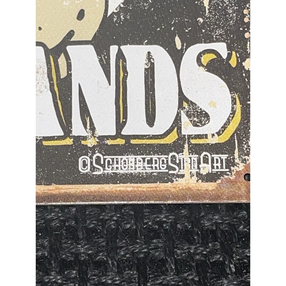 Desperate Enterprises‎ Retro Distressed Gun Control, I Use Both Hands Metal Sign
